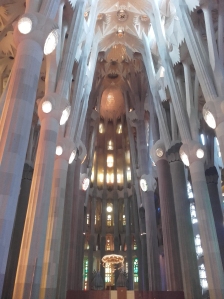 Die Sagrada Família von innen.